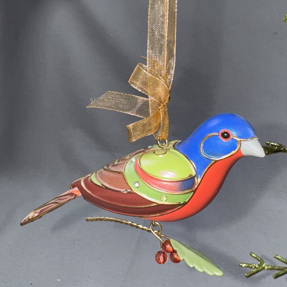 Hallmark Keepsake 2012 Painted Bunting #8 In Beauty of Birds Series Ornament